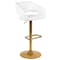 Flash Furniture 2PK White Vinyl Adjustable Height Barstool 2-CH-122070-WH-G-GG - alternate 4